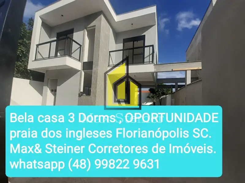 Foto 2 de Sobrado com 3 Quartos à venda, 115m² em Ingleses do Rio Vermelho, Florianópolis