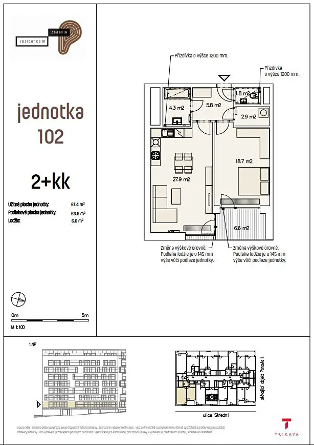 Prodej bytu 2+kk 62 m², Střední, Brno - Ponava