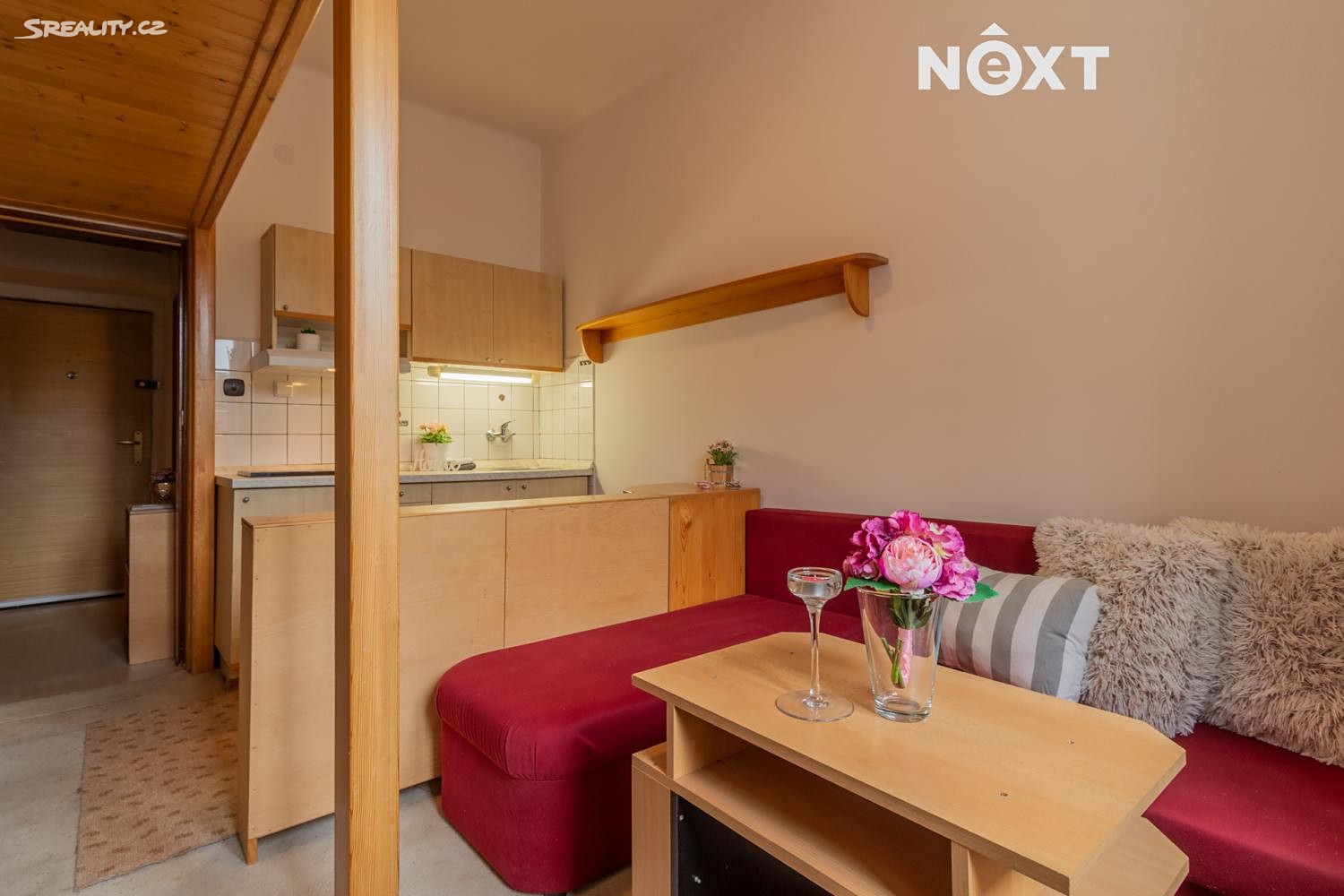 Pronájem bytu 1+kk 24 m², Český Krumlov - Nové Spolí, okres Český Krumlov