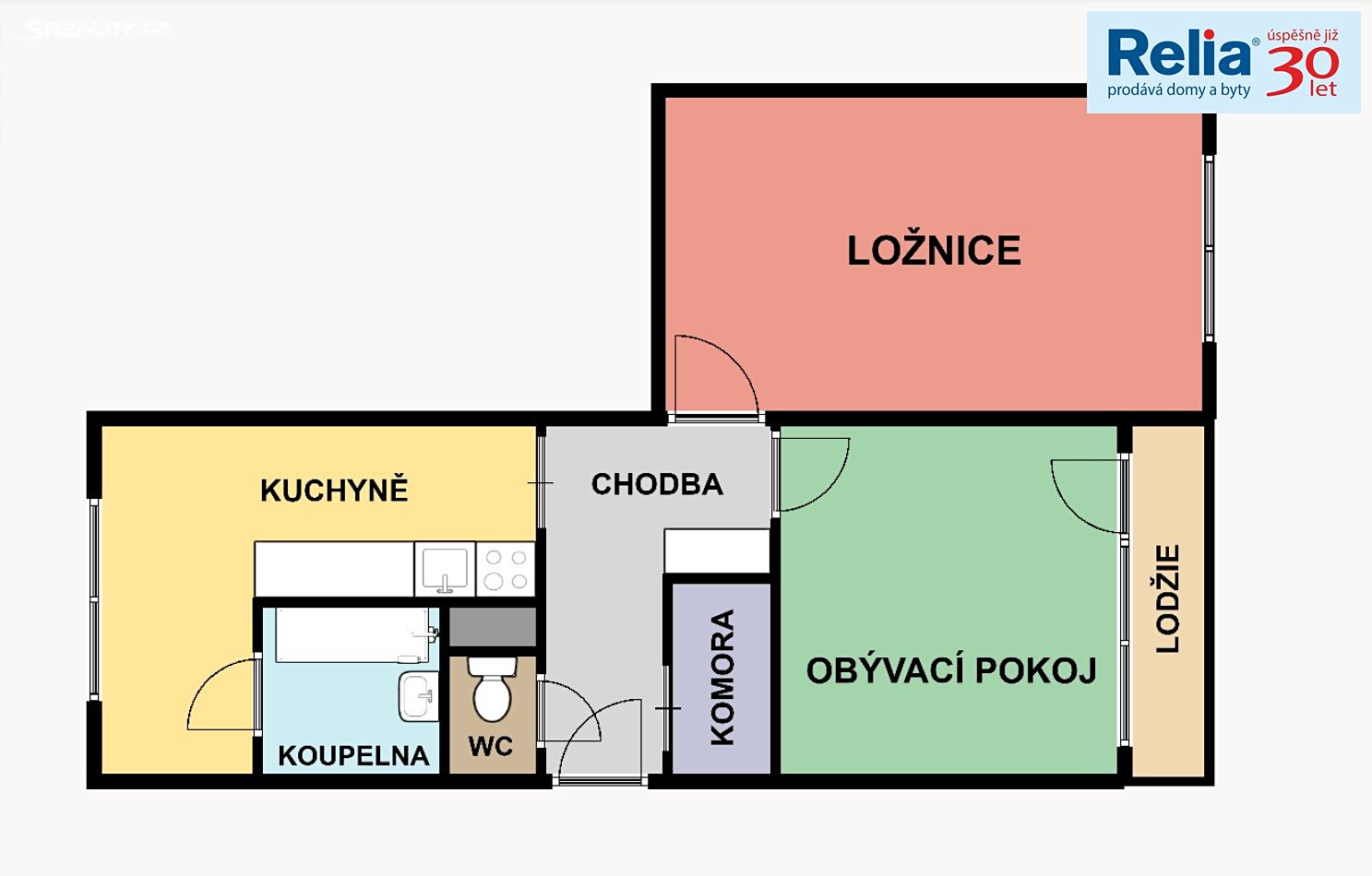 Pronájem bytu 2+1 60 m², Liberecká, Hrádek nad Nisou