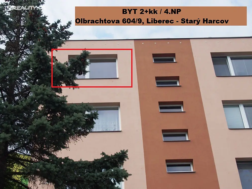 Pronájem bytu 2+kk 42 m², Olbrachtova, Liberec - Liberec XV-Starý Harcov
