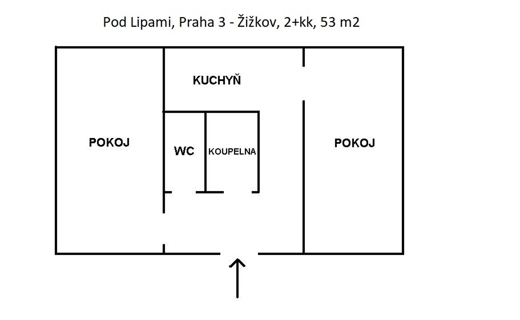 Pronájem bytu 2+kk 53 m², Pod Lipami, Praha 3 - Žižkov