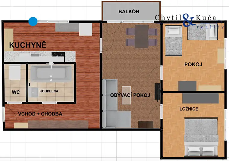 Pronájem bytu 3+1 61 m², Struhlovsko, Hranice - Hranice I-Město