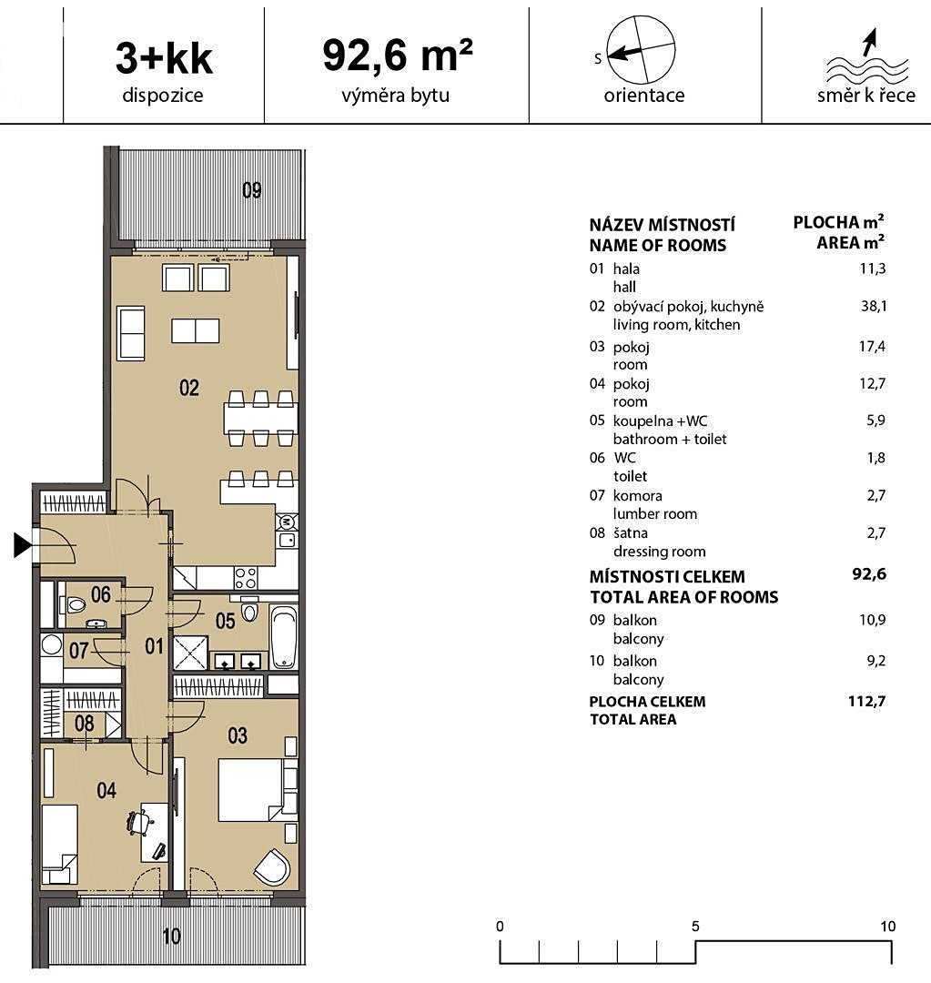 Pronájem bytu 3+kk 113 m², Sanderova, Praha 7 - Holešovice