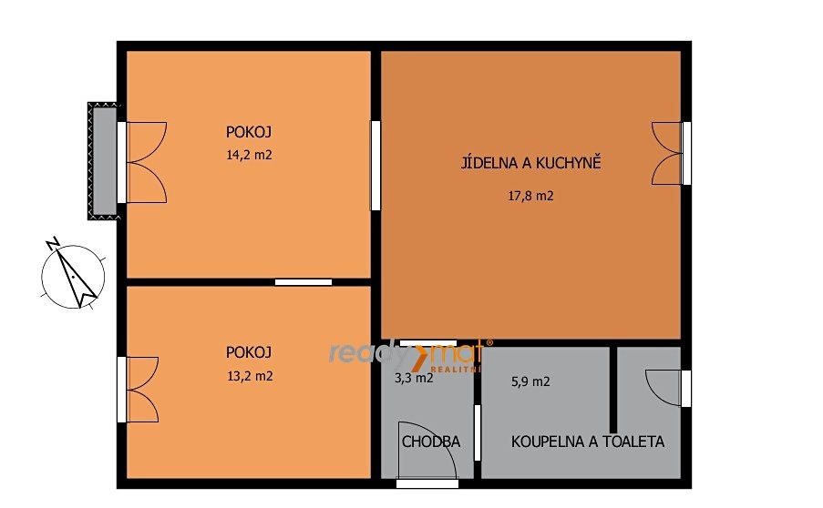 Prodej bytu 2+1 55 m², Křičkova, Hodonín