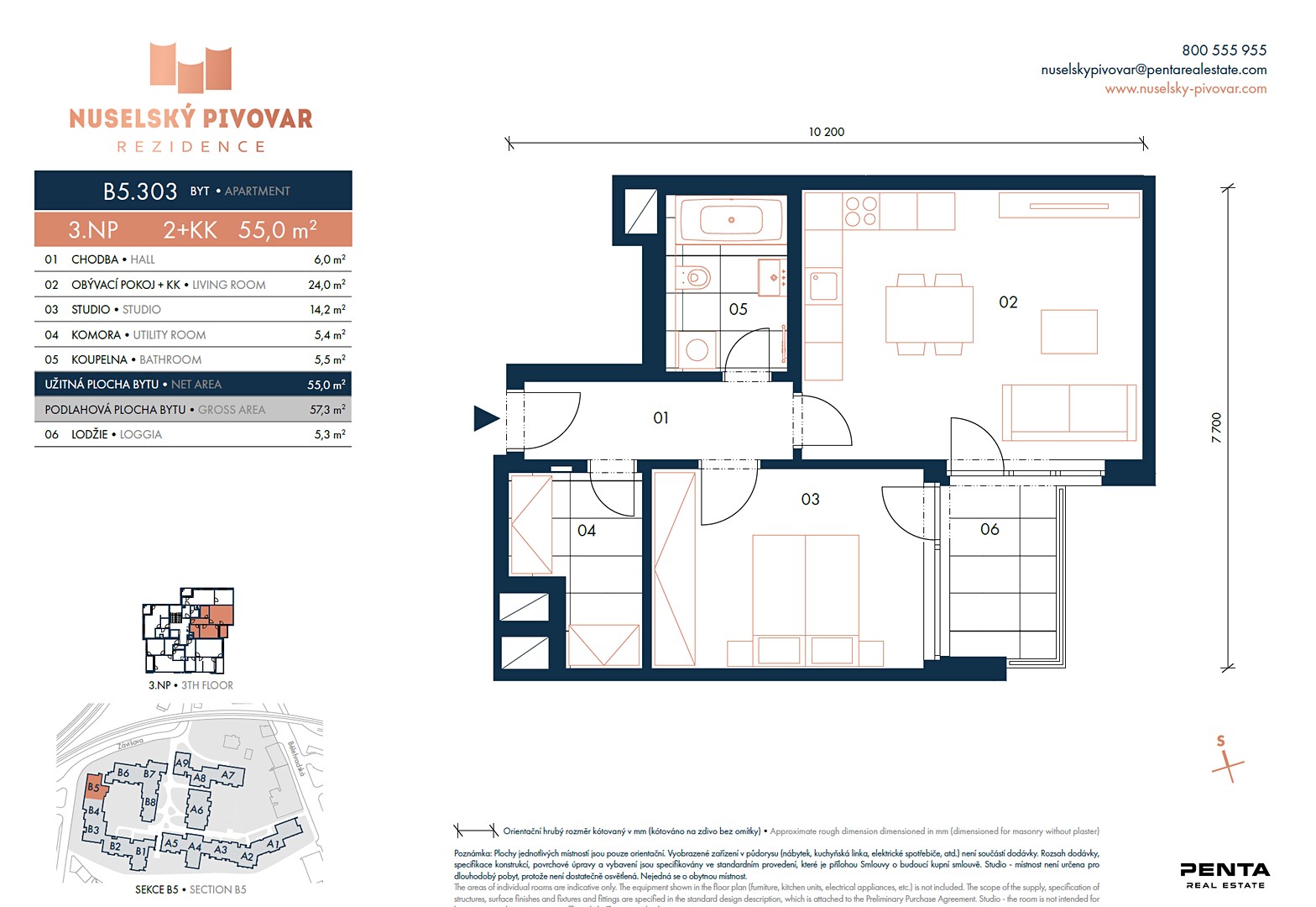 Prodej bytu 2+kk 55 m², Bělehradská, Praha 4 - Nusle