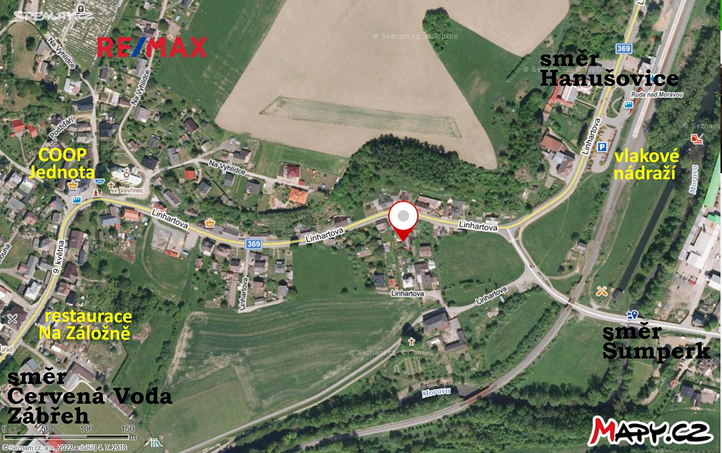 Prodej  chalupy 110 m², pozemek 83 m², Linhartova, Ruda nad Moravou