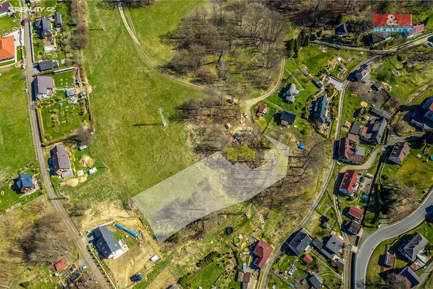 Prodej  stavebního pozemku 2 917 m², Krásná Lípa, okres Děčín