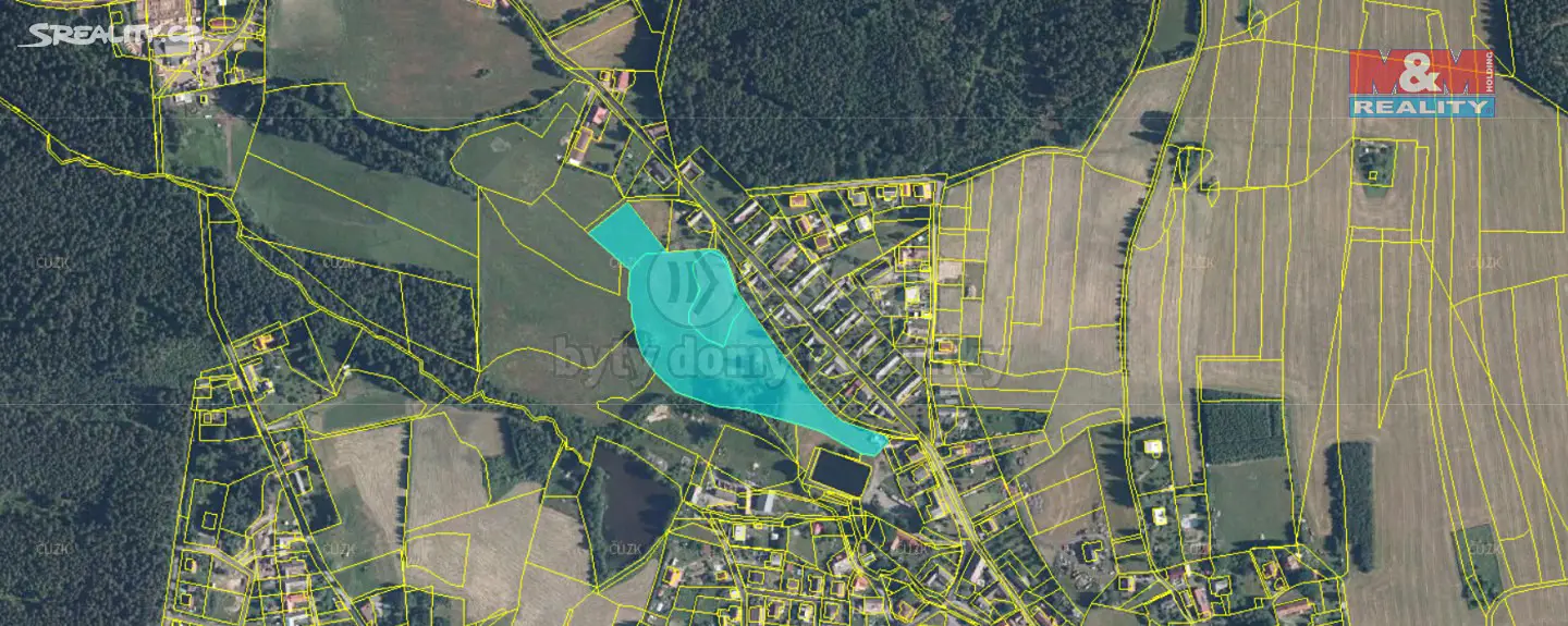 Prodej  stavebního pozemku 21 334 m², Láz, okres Příbram