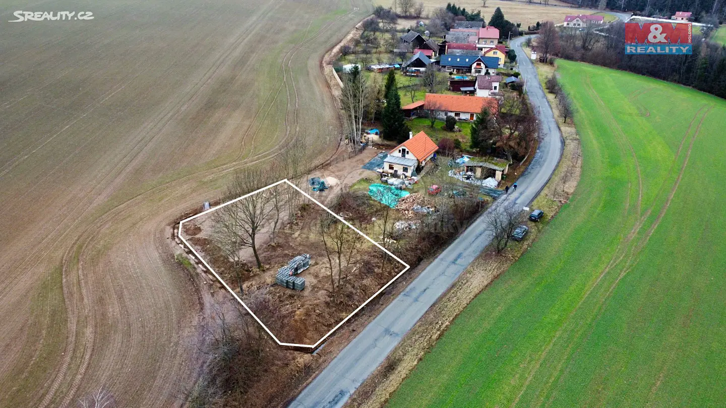 Prodej  stavebního pozemku 1 200 m², Slavošov - Věžníkov, okres Kutná Hora