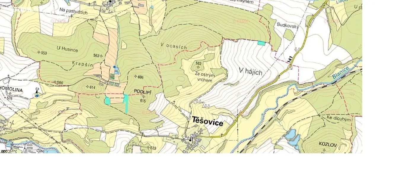 Prodej  lesa 22 230 m², Těšovice, okres Prachatice