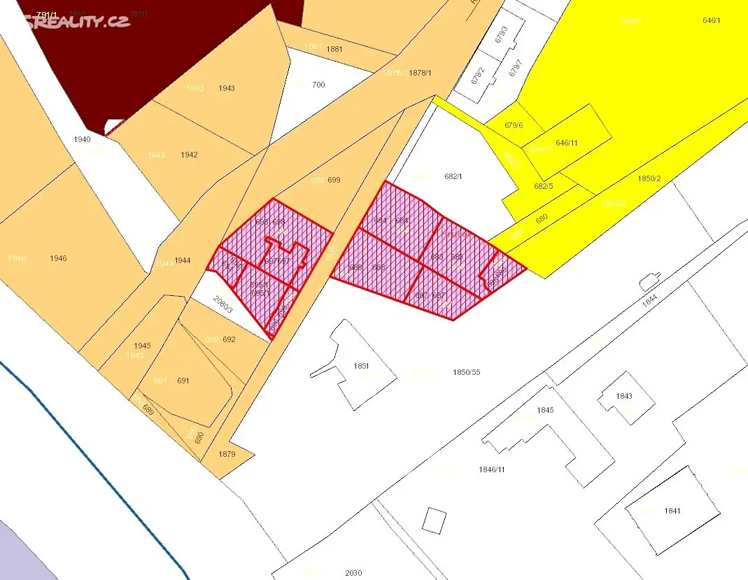 Prodej  pozemku 1 999 m², Riegrova, Ostrava - Hrušov