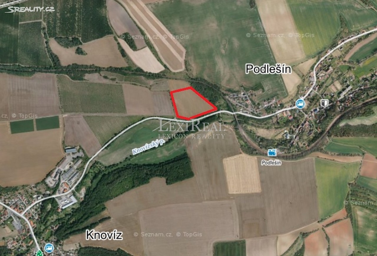 Prodej  pozemku 46 855 m², Podlešín, okres Kladno