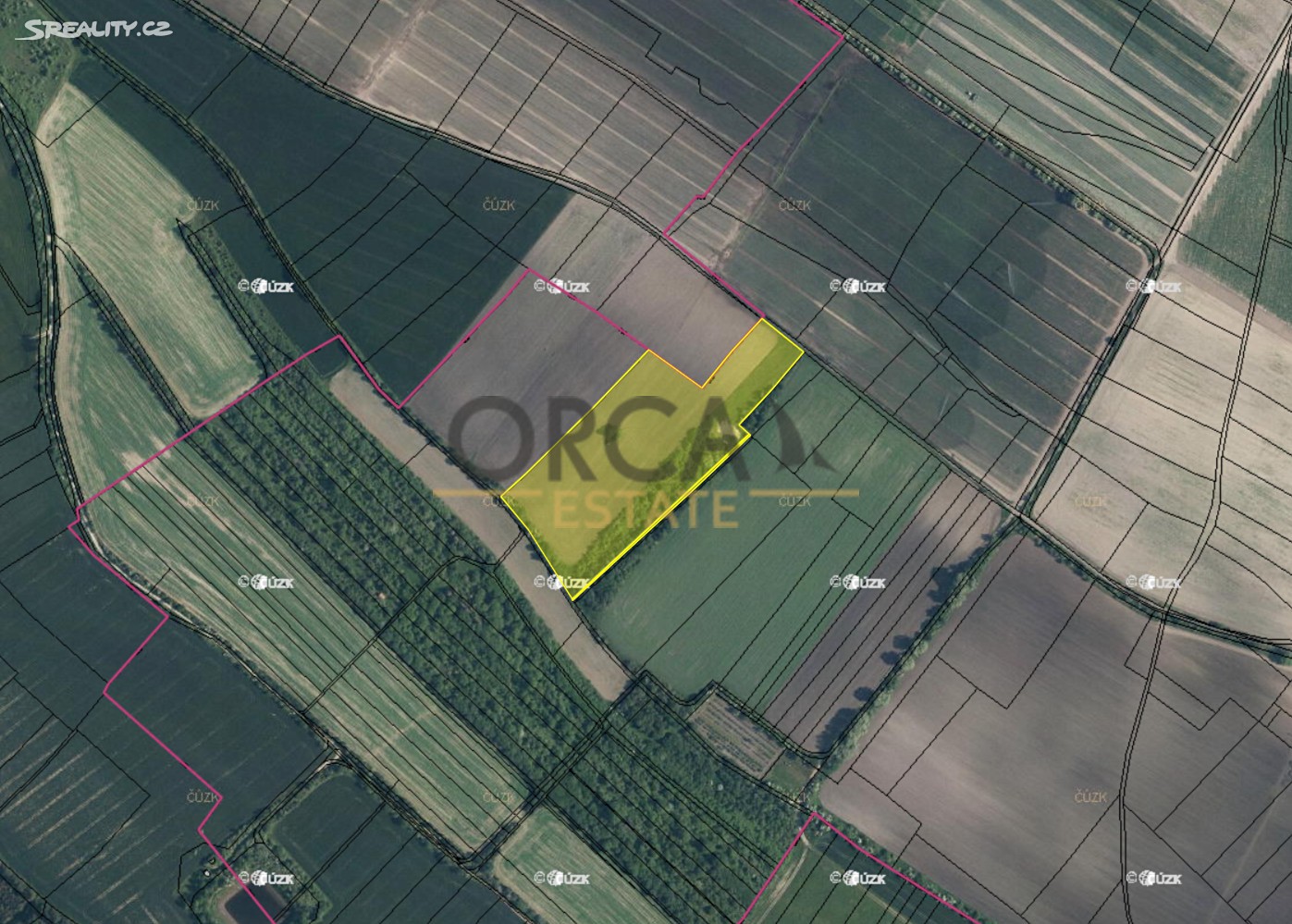 Prodej  pole 25 194 m², Čečelice, okres Mělník