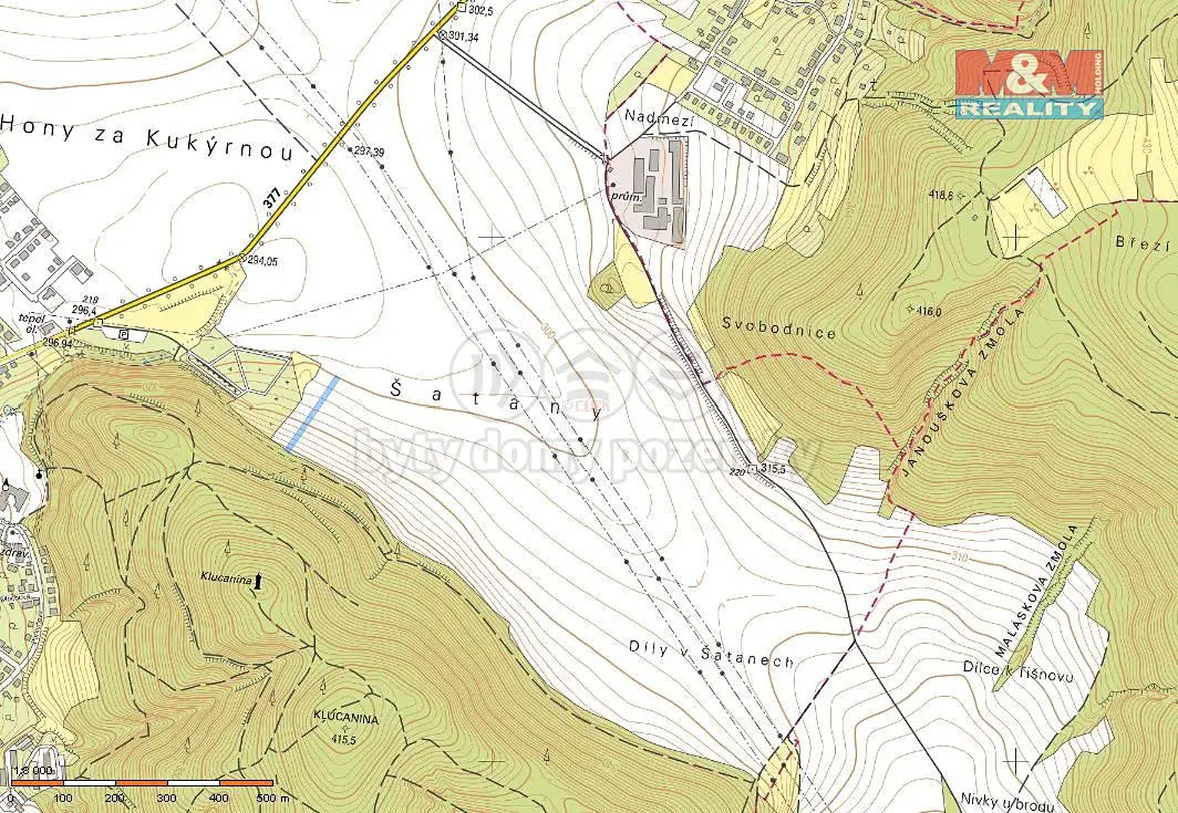 Prodej  pole 72 m², Tišnov, okres Brno-venkov