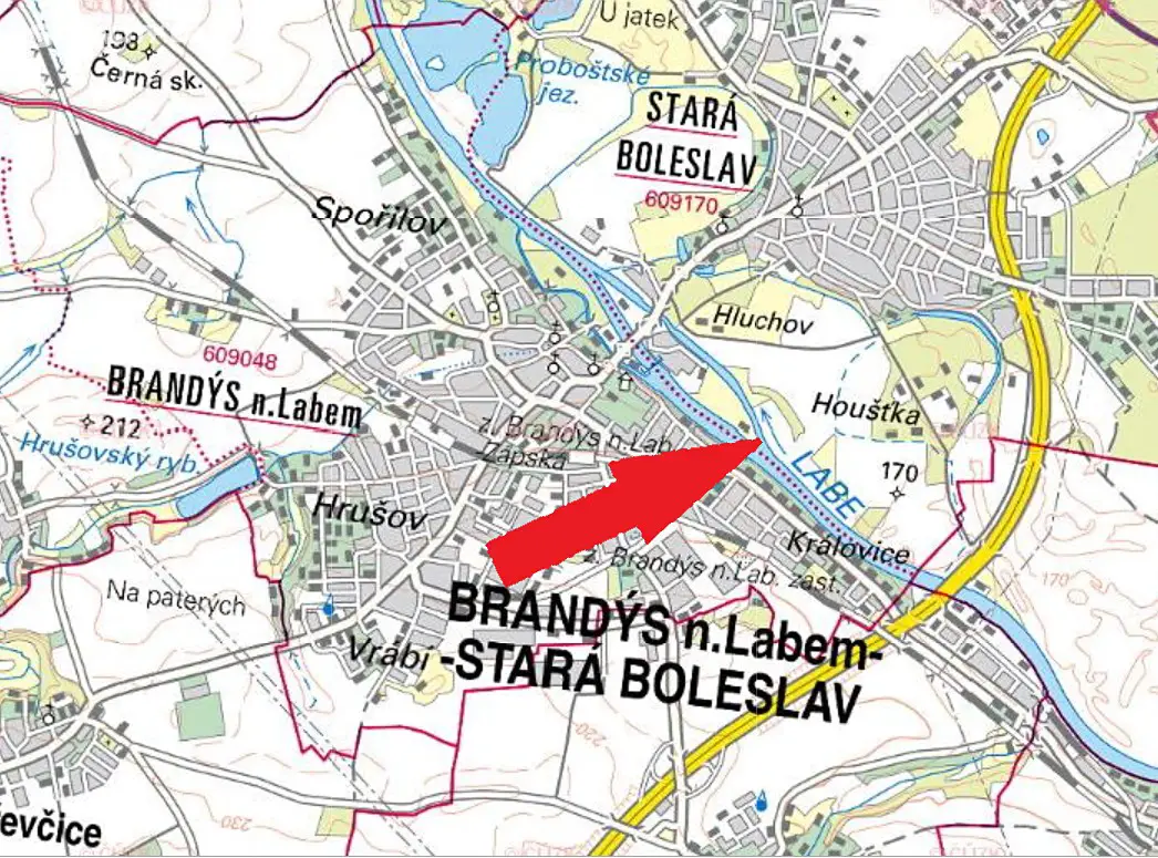 Prodej  zahrady 692 m², U Hluchova, Brandýs nad Labem-Stará Boleslav - Stará Boleslav