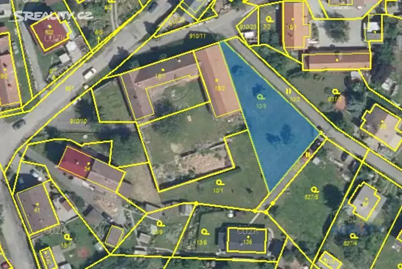 Prodej  stavebního pozemku 735 m², Tisem, okres Benešov