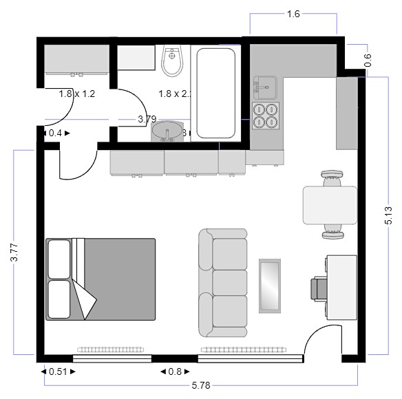 Pronájem bytu 1+kk 40 m², Soukalova, Praha 4 - Modřany