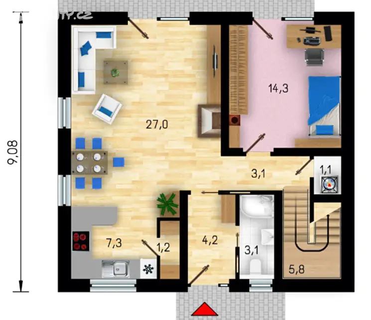 Prodej  rodinného domu 129 m², pozemek 91 m², Mělník, okres Mělník