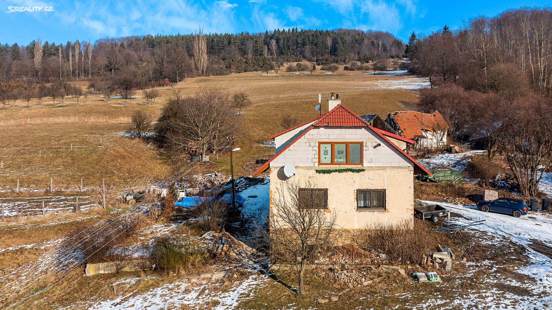 Prodej  rodinného domu 180 m², pozemek 36 550 m², Nedašov, okres Zlín