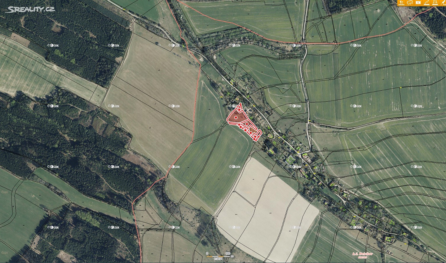 Prodej  stavebního pozemku 7 697 m², Anenská Studánka - Helvíkov, okres Ústí nad Orlicí
