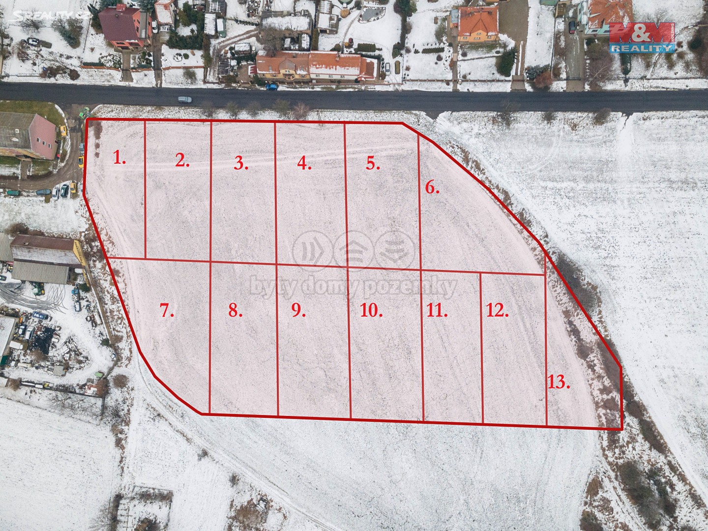 Prodej  stavebního pozemku 21 697 m², Třebívlice, okres Litoměřice