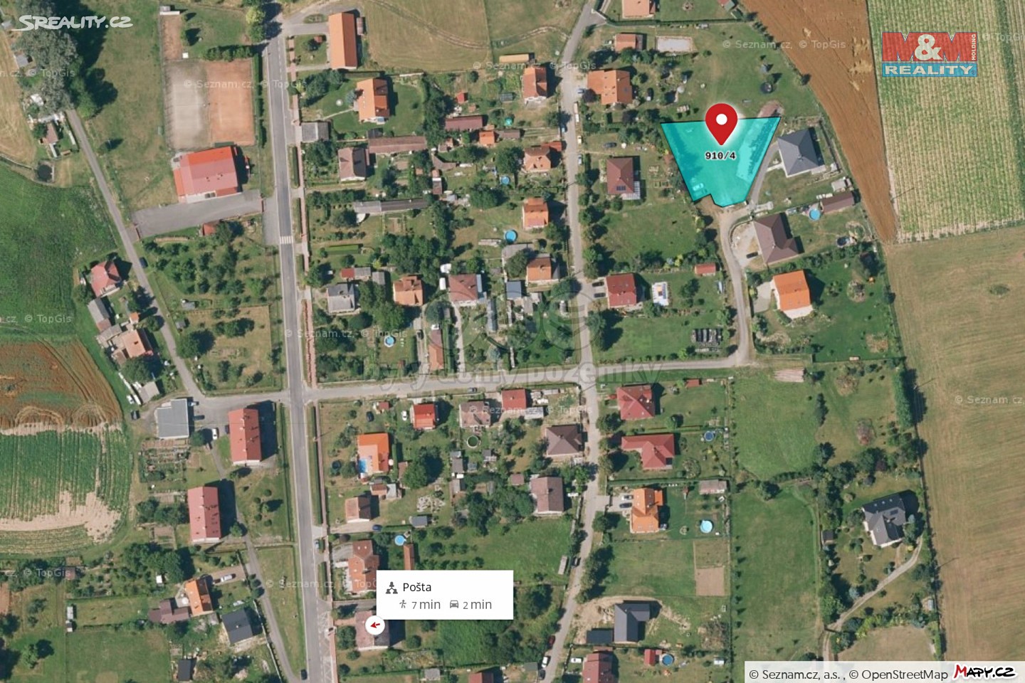 Prodej  stavebního pozemku 1 244 m², Vráž - Stará Vráž, okres Písek