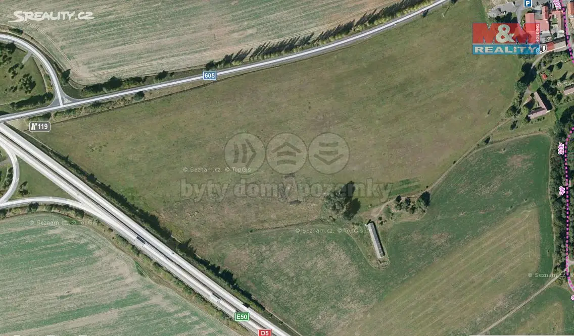 Prodej  komerčního pozemku 6 115 m², Benešovice, okres Tachov