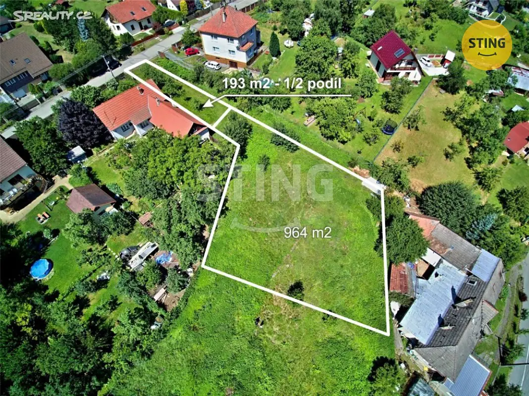 Prodej  stavebního pozemku 964 m², Hvozdná, okres Zlín