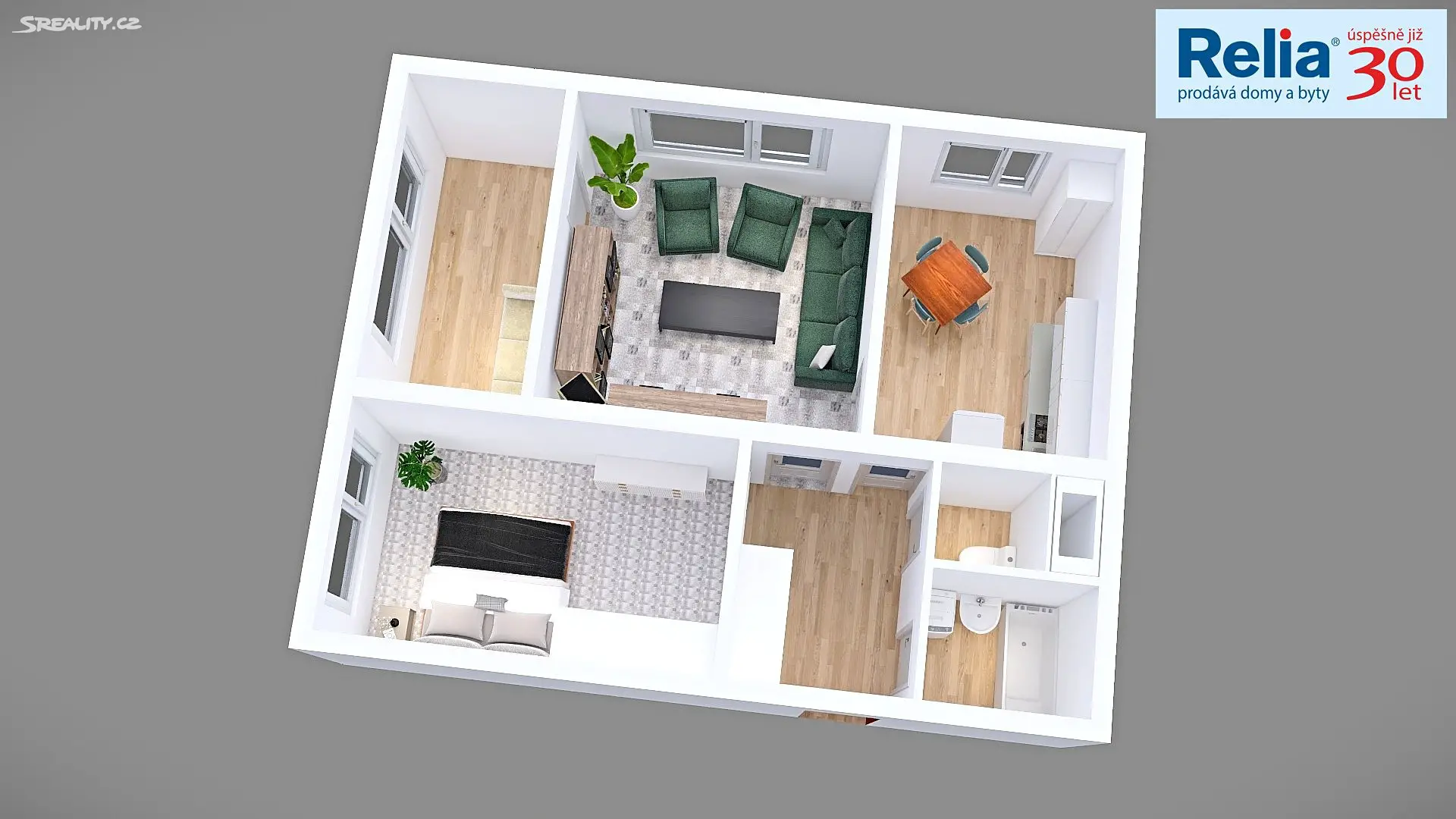 Pronájem bytu 3+1 58 m², Letná, Liberec - Liberec XII-Staré Pavlovice
