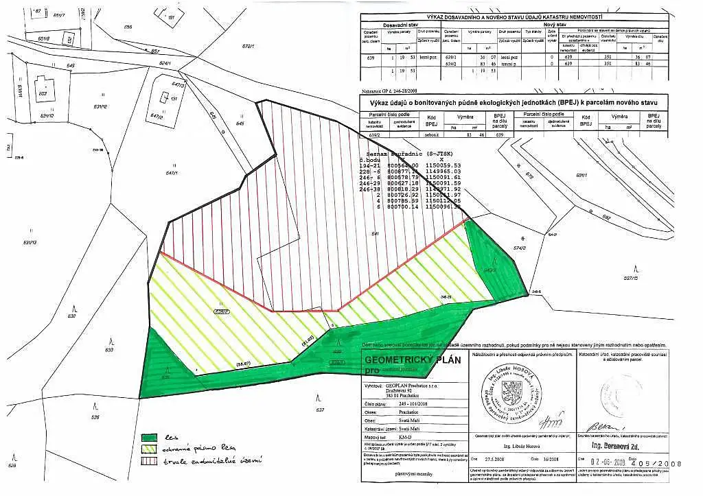 Prodej  zahrady 25 911 m², Svatá Maří, okres Prachatice