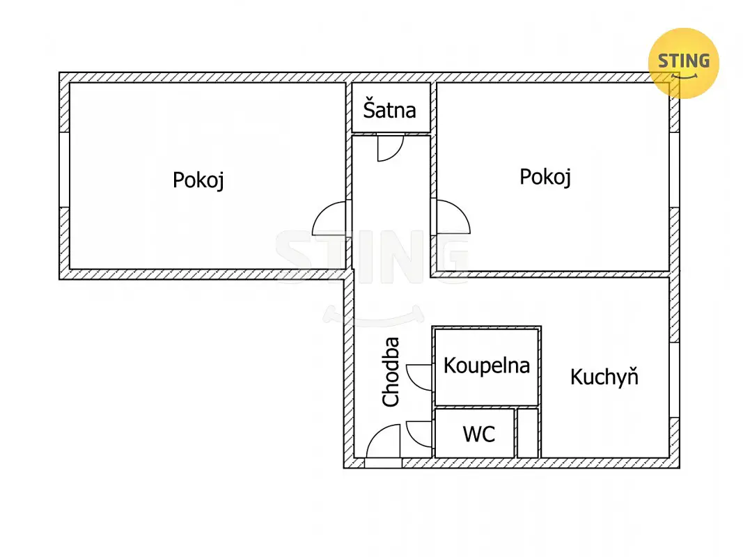 Prodej bytu 2+1 58 m², 1. máje, Fulnek