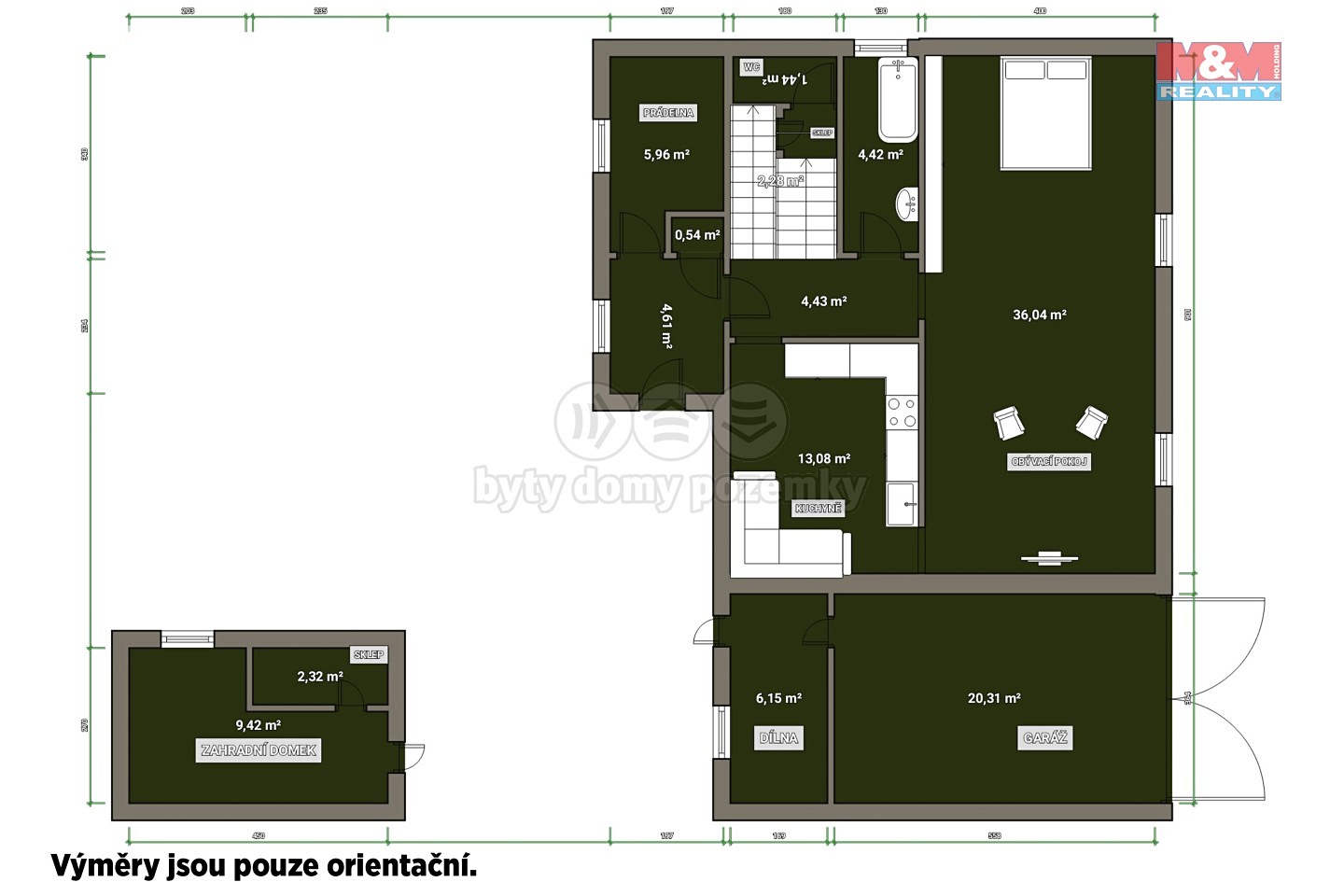 Prodej  rodinného domu 220 m², pozemek 465 m², Praha 8 - Dolní Chabry