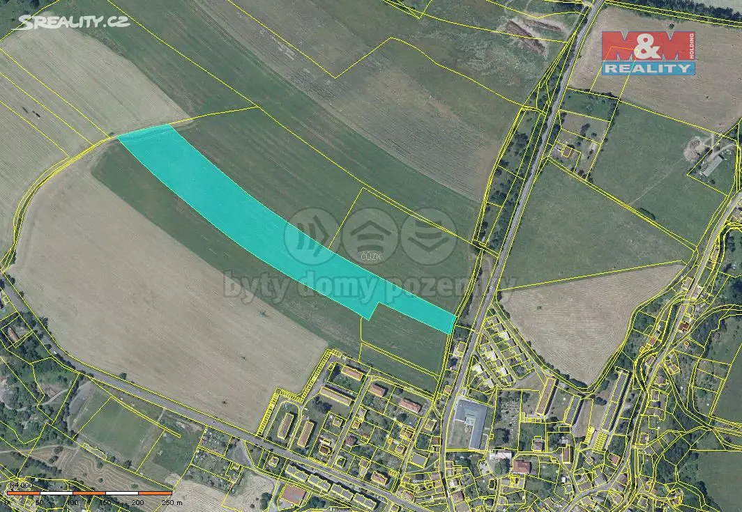 Prodej  stavebního pozemku 34 013 m², Žandov, okres Česká Lípa