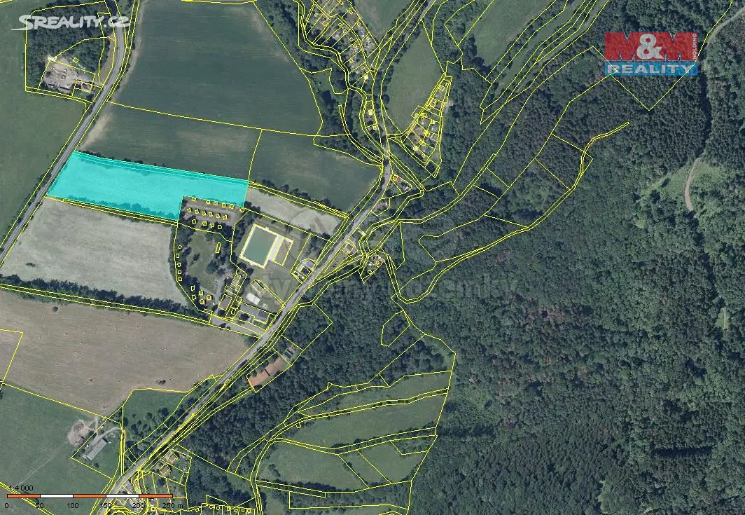 Prodej  komerčního pozemku 17 236 m², Žandov, okres Česká Lípa