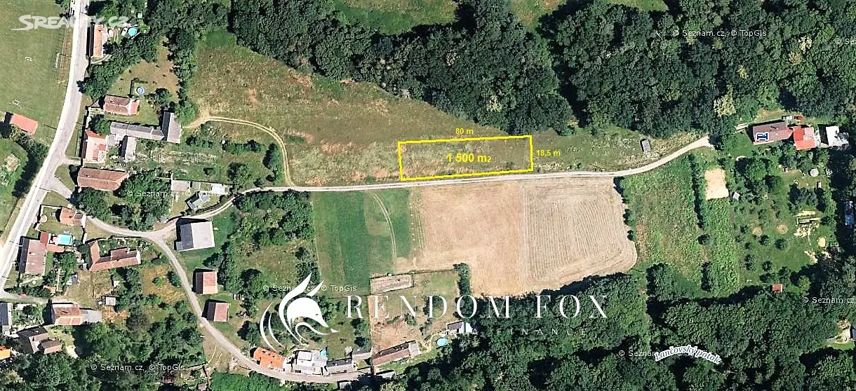 Prodej  pozemku 1 500 m², Lančov, okres Znojmo