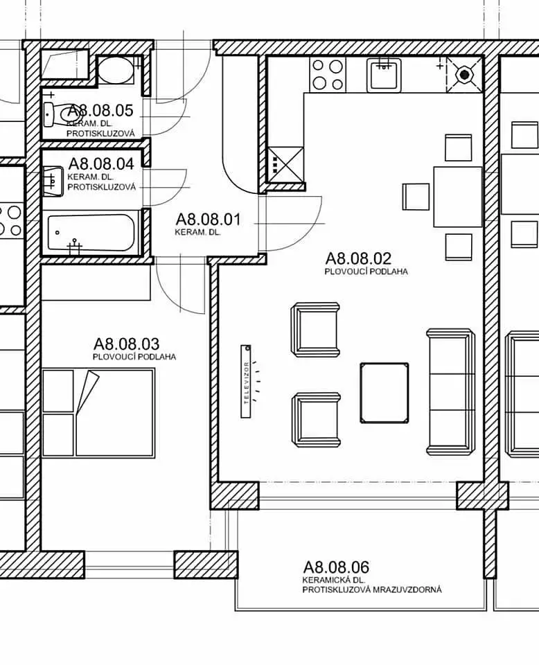Pronájem bytu 2+kk 62 m², Pardubice - Polabiny, okres Pardubice