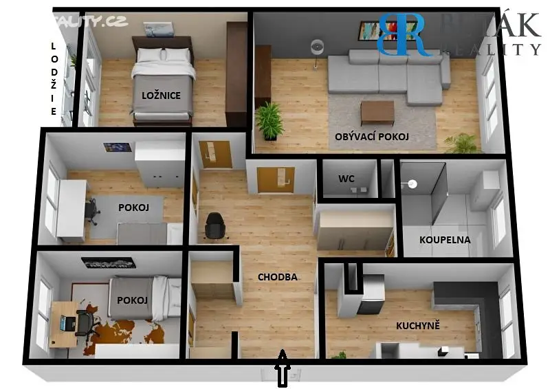 Prodej bytu 4+1 83 m², Dr. Milady Horákové, Přerov - Přerov II-Předmostí