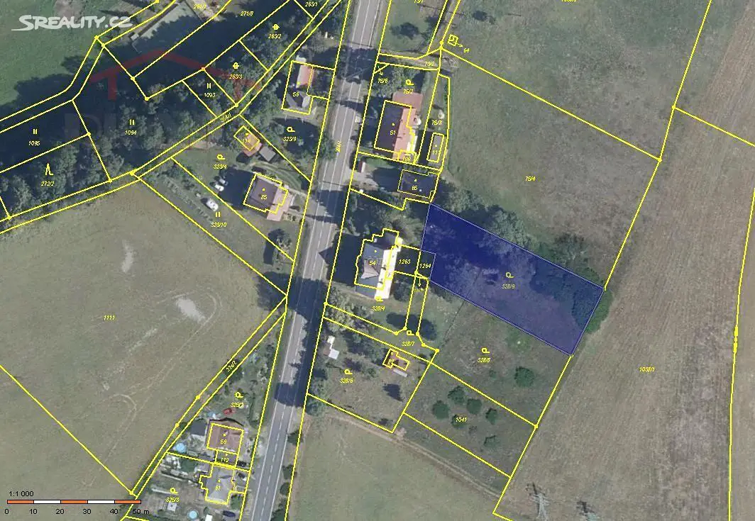 Prodej  stavebního pozemku 1 836 m², Žďárek, okres Liberec