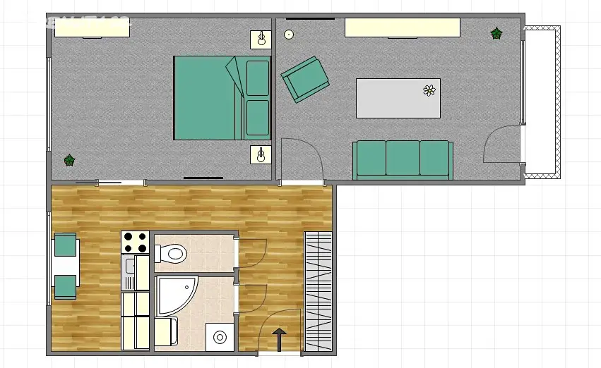 Pronájem bytu 2+1 60 m², Příkopy, Náchod