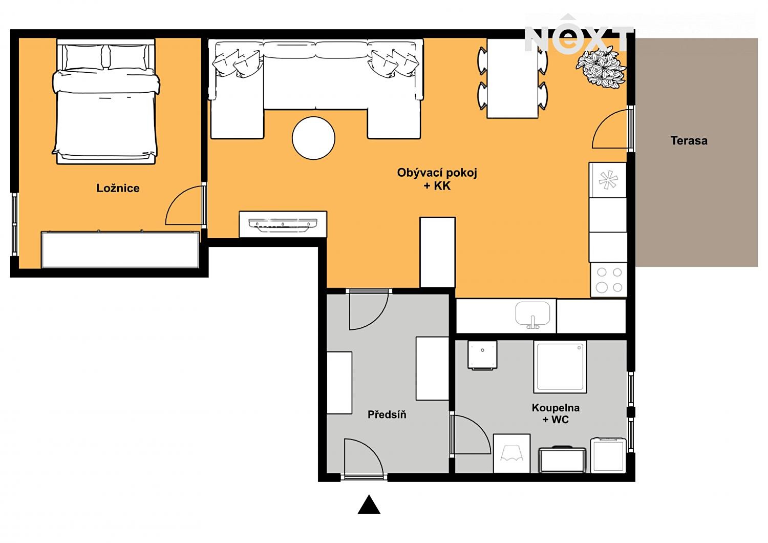Prodej bytu 2+kk 52 m², Štítného, Tábor