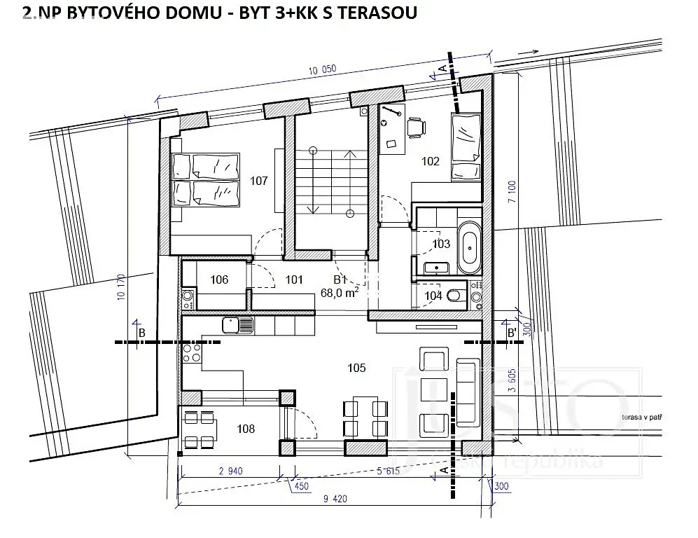 Prodej  stavebního pozemku 234 m², Holasice, okres Brno-venkov