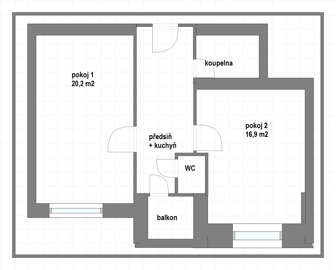 Pronájem bytu 2+1 53 m², Sekaninova, Praha - Nusle