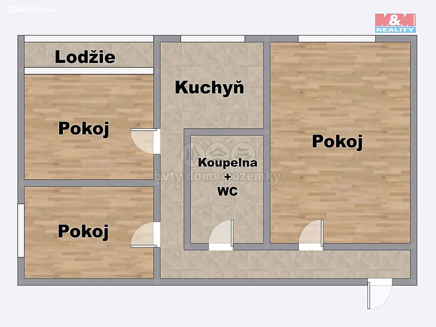 Pronájem bytu 3+1 75 m², F. S. Tůmy, Orlová - Lutyně