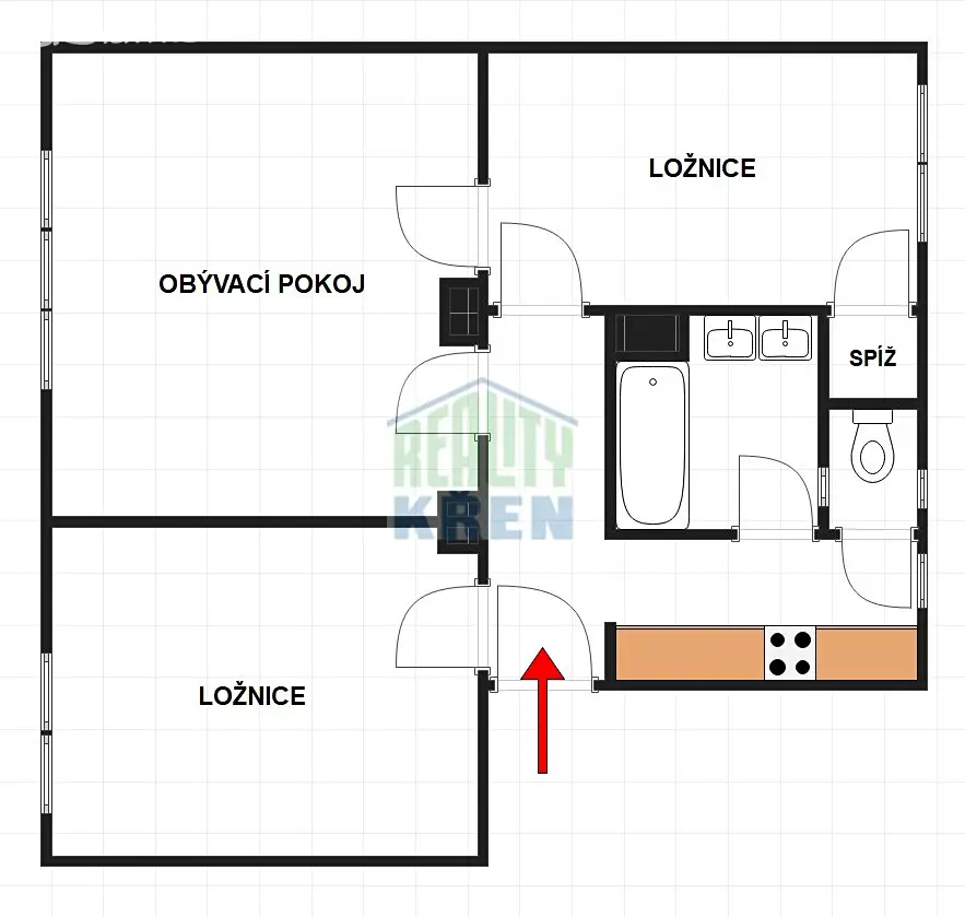 Prodej bytu 2+1 68 m², Aloise Mareše, Mladá Vožice