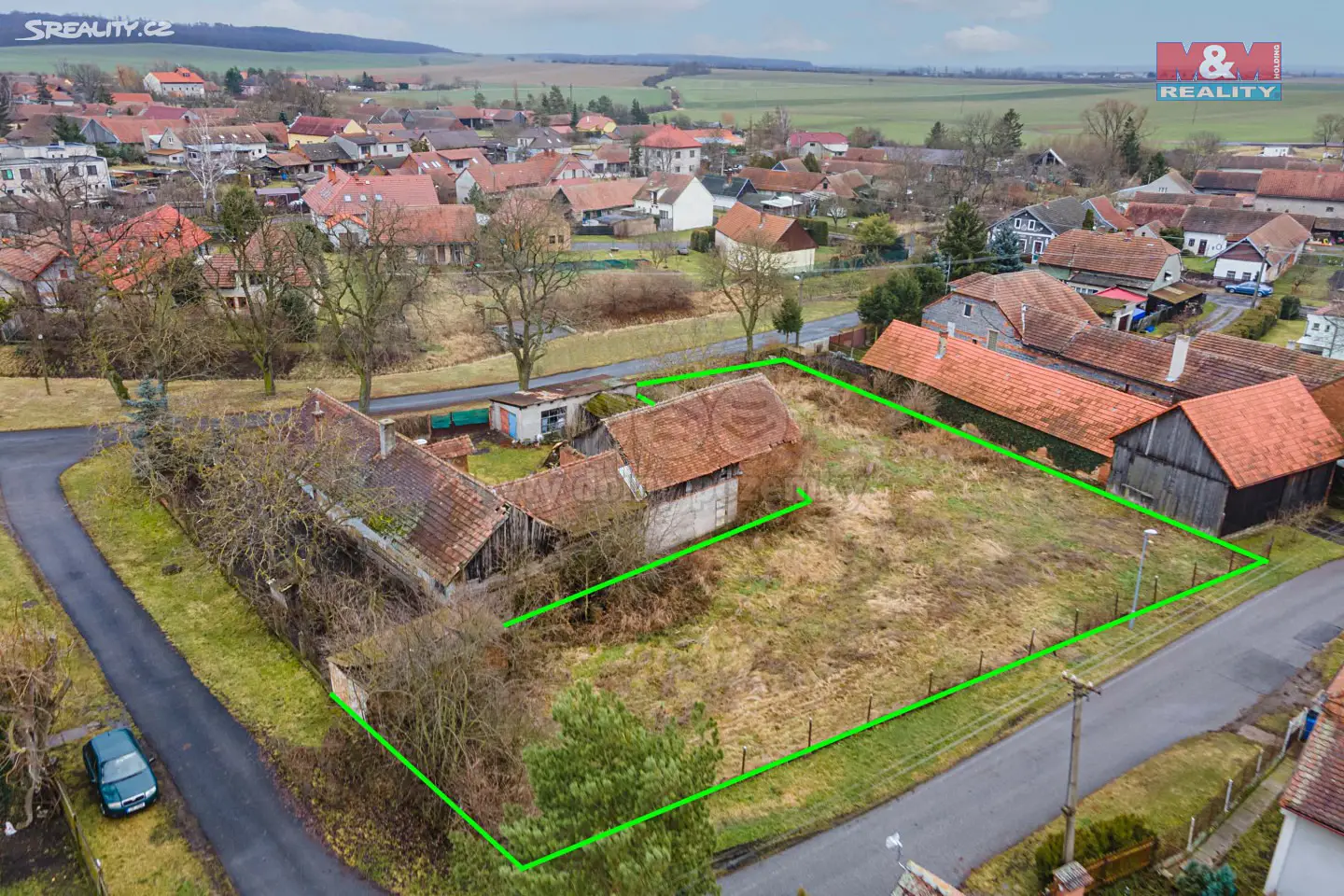 Prodej  stavebního pozemku 986 m², Kněžice, okres Nymburk
