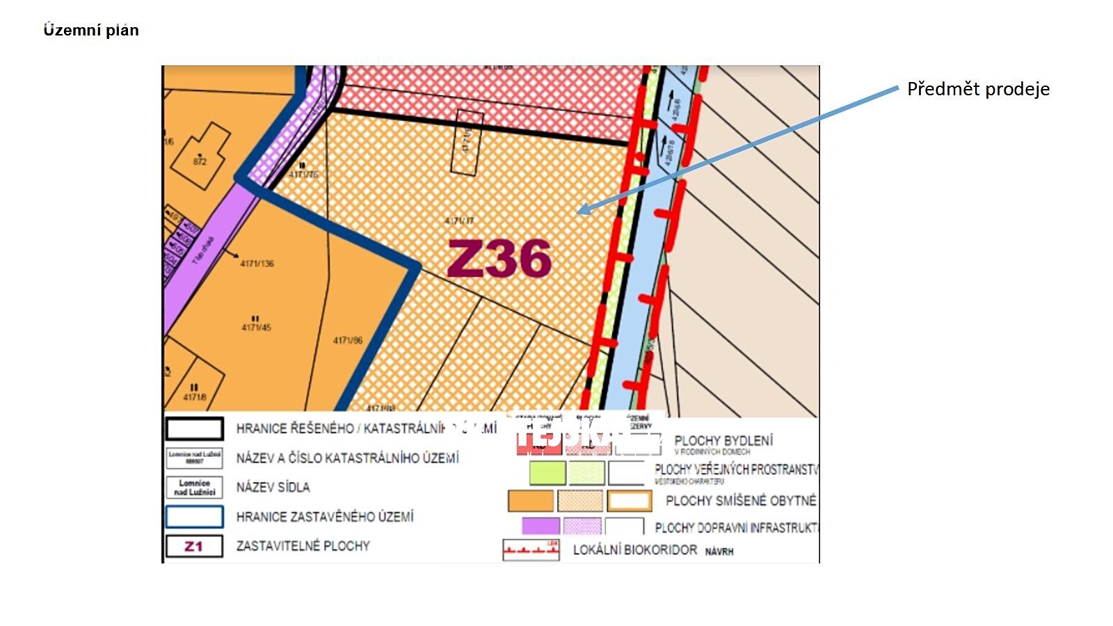 Prodej  stavebního pozemku 5 684 m², Lomnice nad Lužnicí, okres Jindřichův Hradec