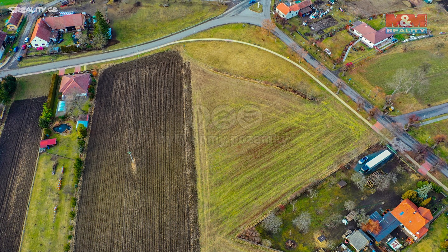 Prodej  stavebního pozemku 3 000 m², Oskořínek, okres Nymburk