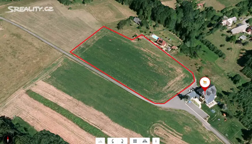 Prodej  stavebního pozemku 9 844 m², Zábrodí - Horní Rybníky, okres Náchod