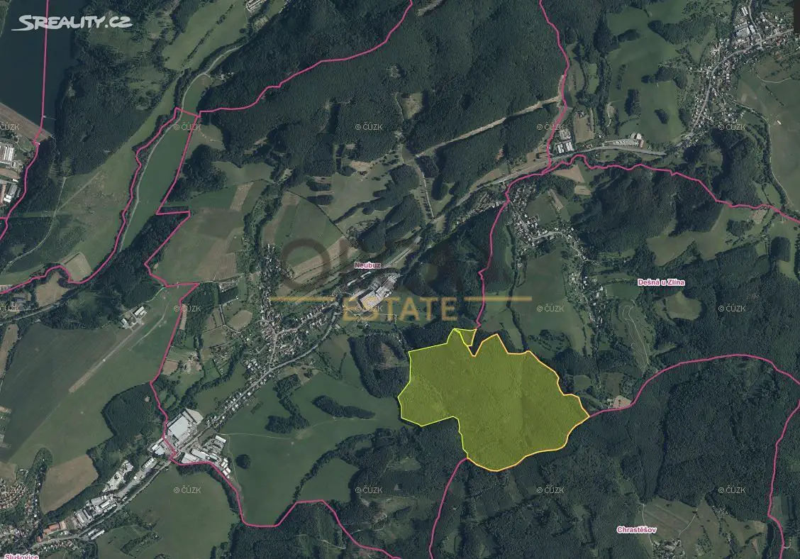 Prodej  lesa 20 410 m², Neubuz, okres Zlín